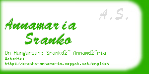 annamaria sranko business card